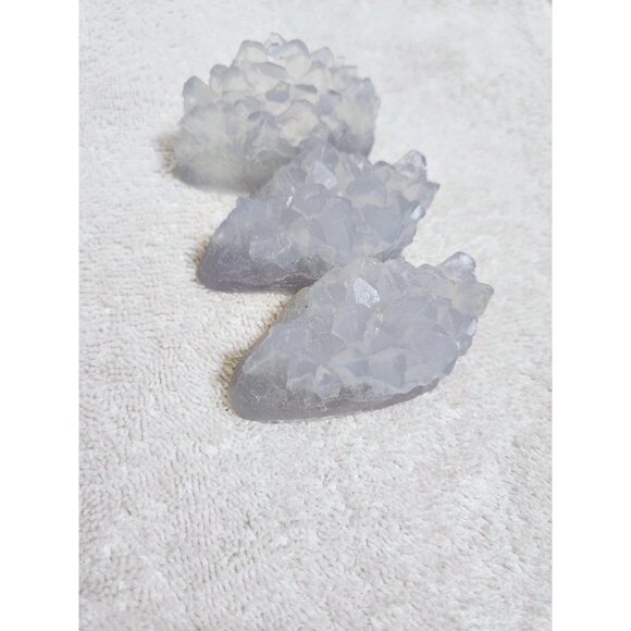 Lavender Essential Oil Gemstone Soap Set: Handmade Glycerin Bars - Picture 2 of 10